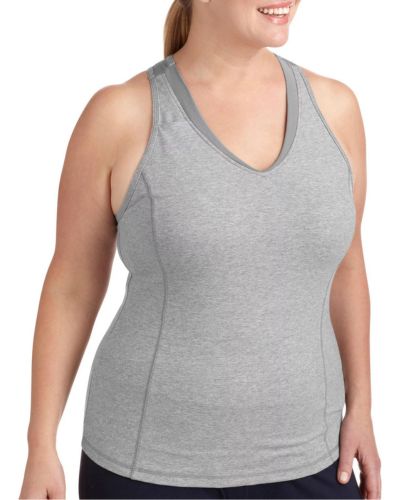 Danskin Now Women's Plus-Size Dri-More Core Shelf Bra Racerback Tank